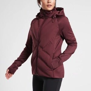 Athleta Inlet Jacket, Burgundy, XS
